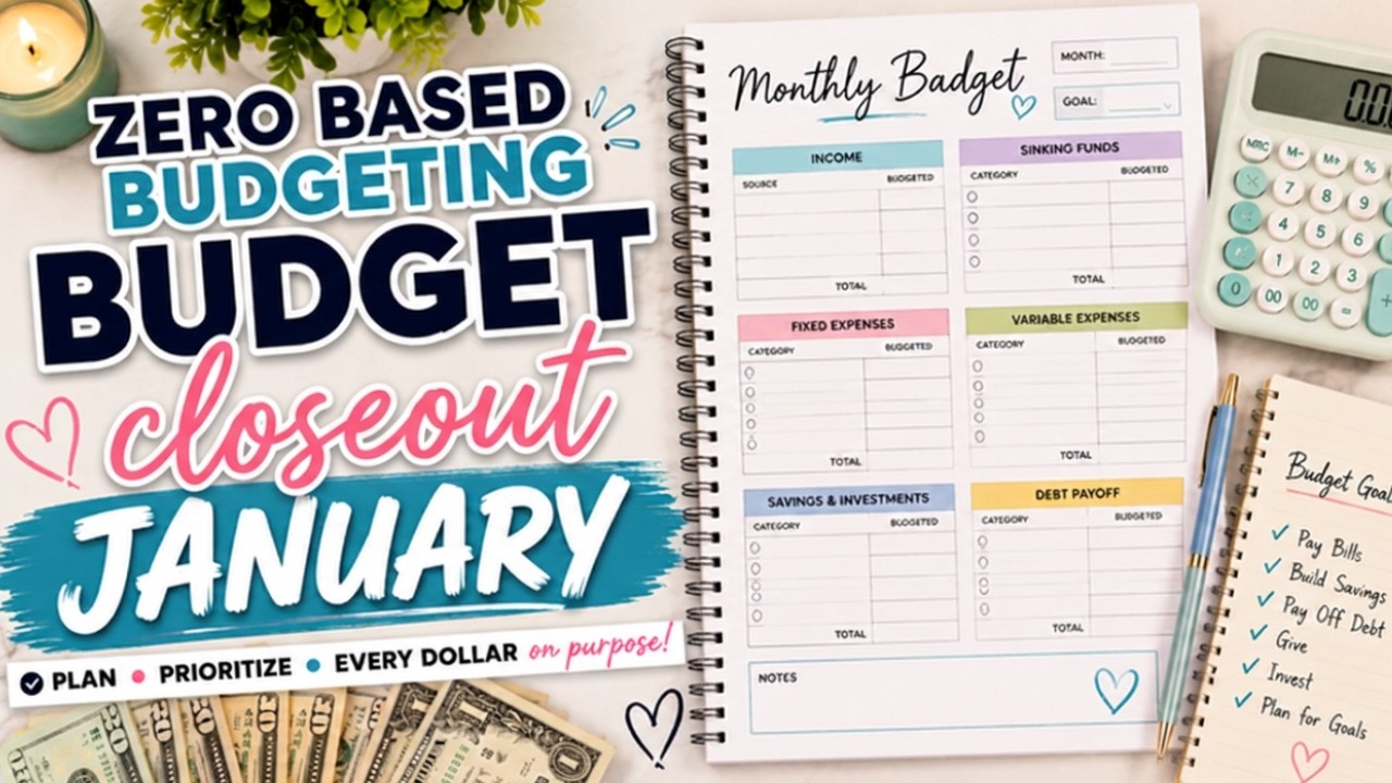 Step by Step: How to Close Out Your Budget Every Month | January 2025 Budget Closeout | $5113 Income