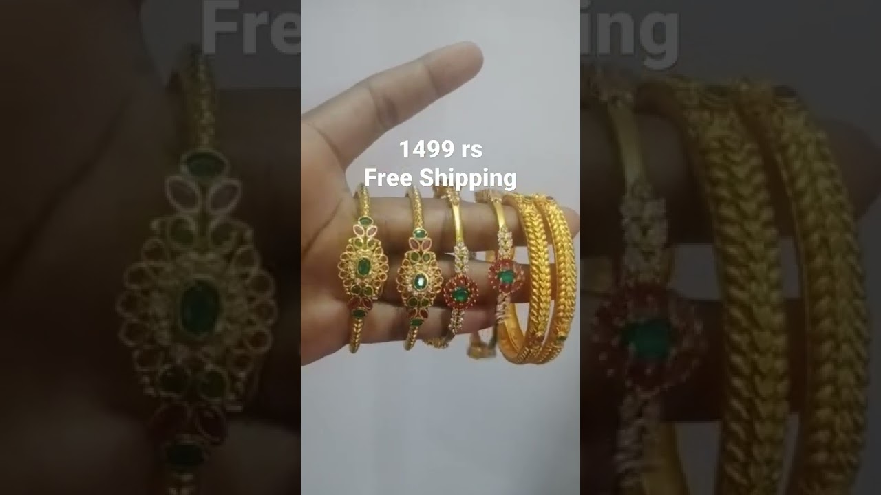 Latest one gram gold bangles | Bangles combo set | single set available | Like, share & subscribe