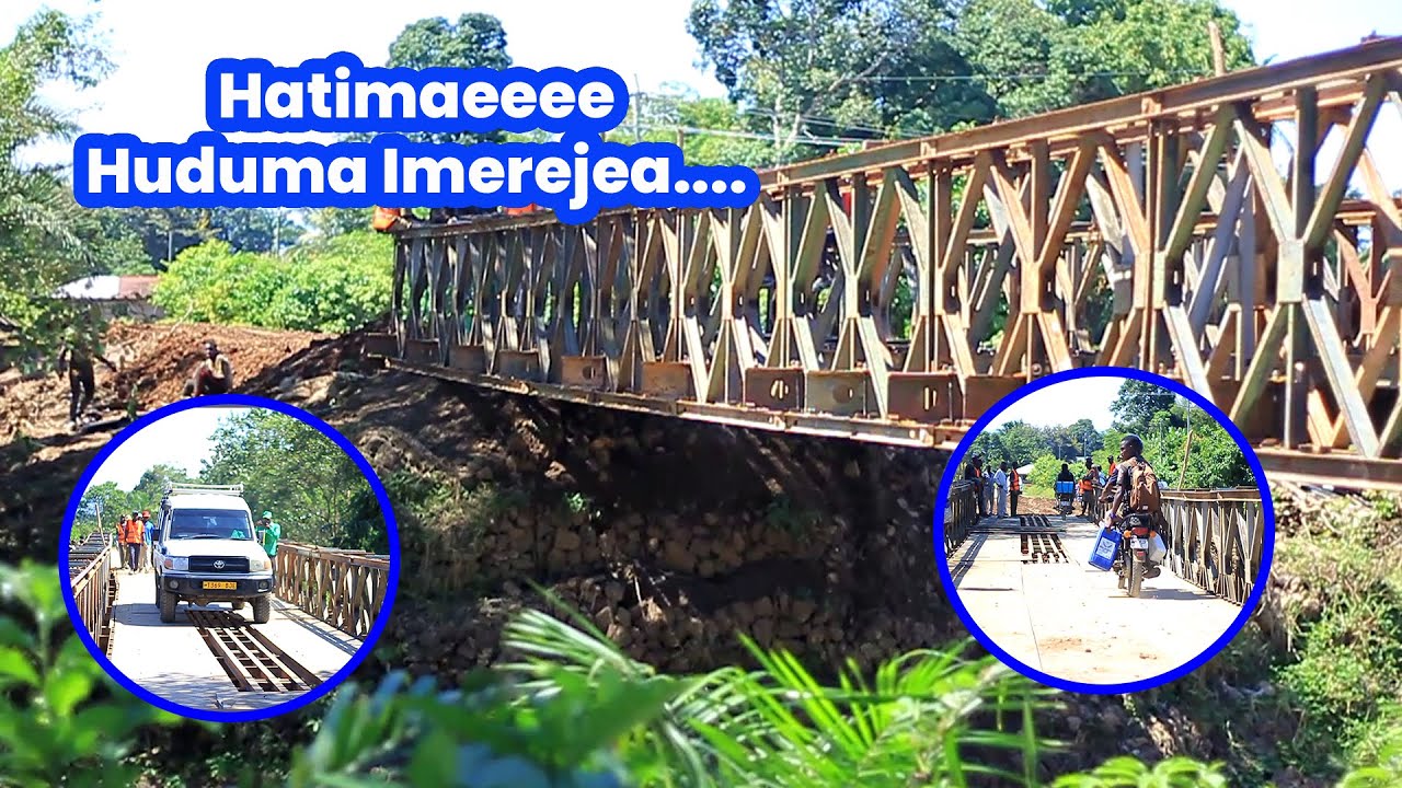Daraja Lililovunjika Kyela Ujenzi  Wakamilika/Sasa Ruksa Kutumika