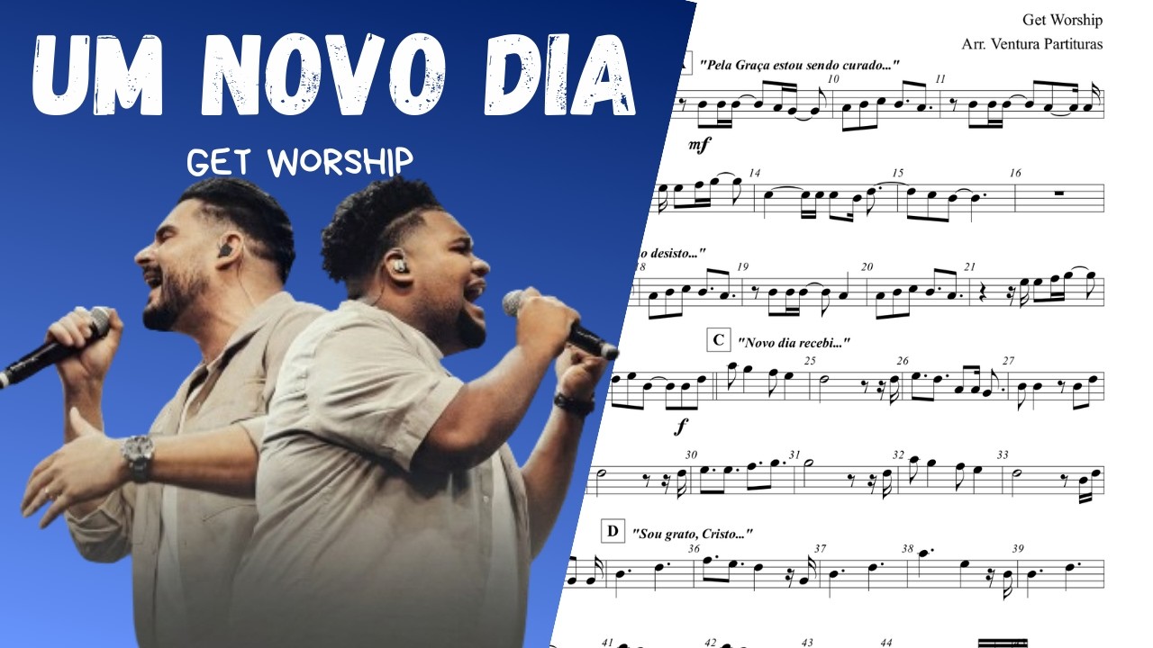 🎼 Partitura: Um Novo Dia (Get Worship) | Violino ou Flauta