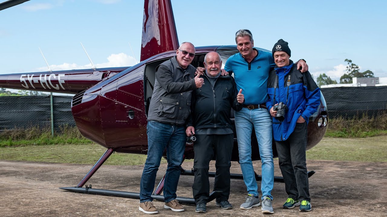 Helicopter flight to Lake Magadi, Kenya