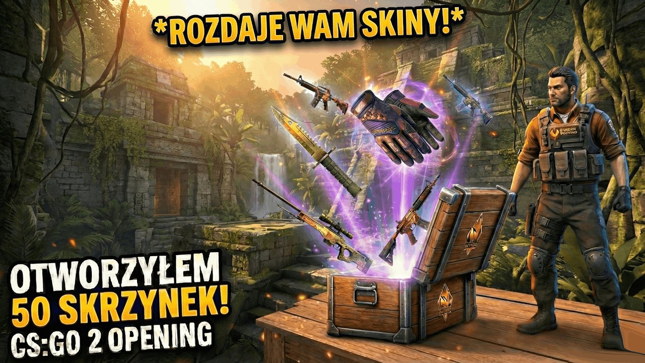 CS2 OPENING #3: TRZECIA PRÓBA PO KOSĘ! 🔪 50 SKRZYNEK + ROZDAJĘ SKIN! 🔥