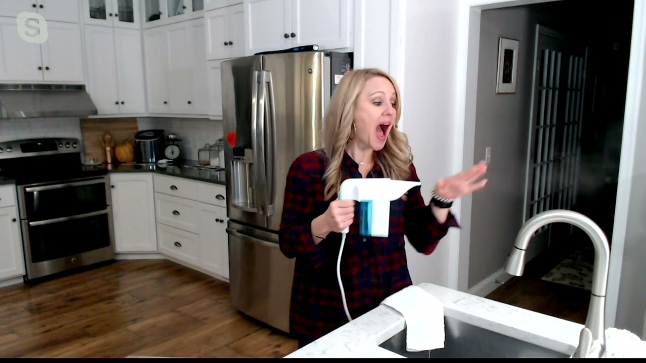 NuSteam Handheld Steam Cleaner with 9 Attachments on QVC