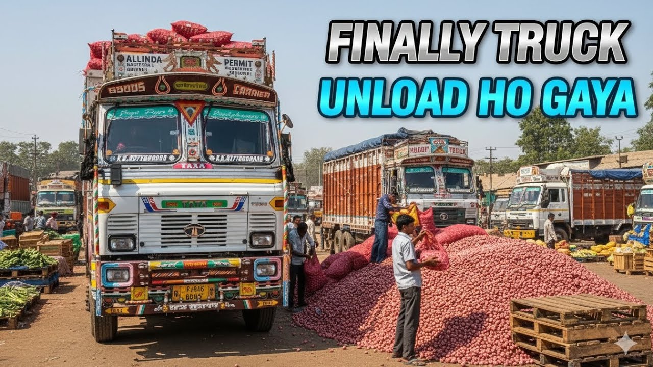 Finally onion 🧅 unloading complete