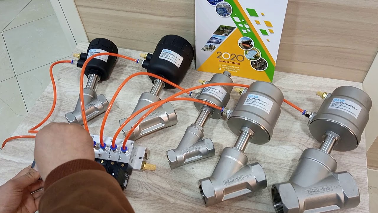 انجل نيوماتيك فالف  Angle seat Pneumatic valve