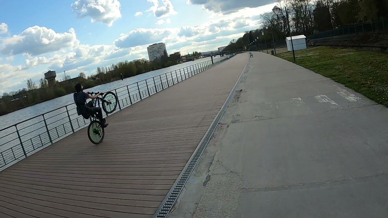 Sortie street bike sur Thionville en Fatbike cube nutrail 500