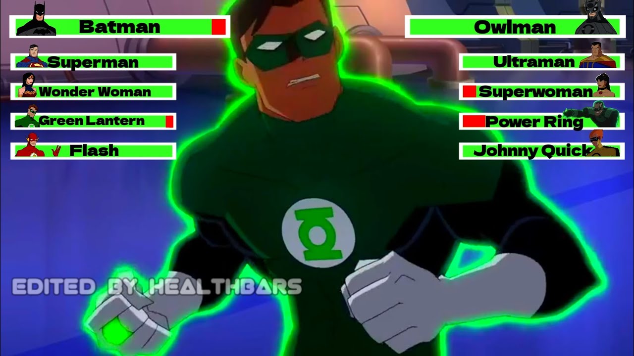 Justice League vs. Crime Syndicate with healthbars