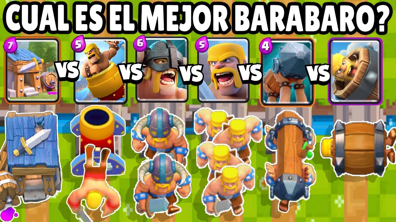 CUAL ES EL MEJOR BARBARO? | OLIMPIADAS de BARBAROS | NUEVO LANZADOR de BARBAROS | CLASH ROYALE