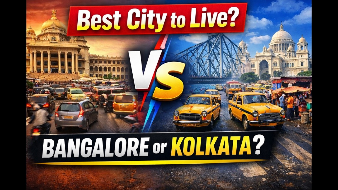 Bangalore vs Kolkata – My Honest Experience Living in Both Cities Jobs, Rent, Roads Compared