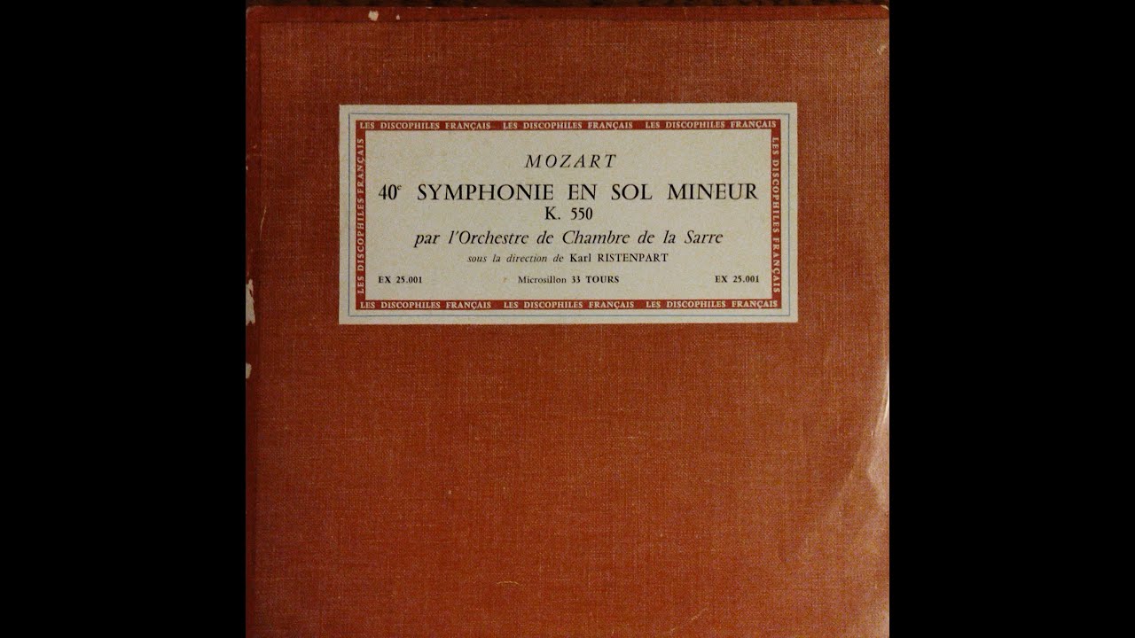 Karl Ristenpart, Saar Chamber Orchestra, Mozart, Symphony No.40 in G minor, K.550