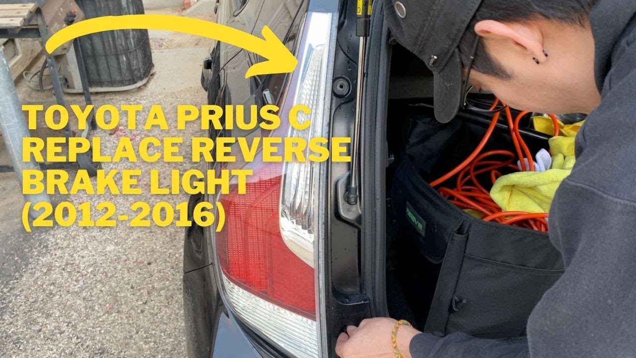 DIY - Toyota Prius C (2012-2016) How to Replace the Reverse Brake Light (T15 Bulb)