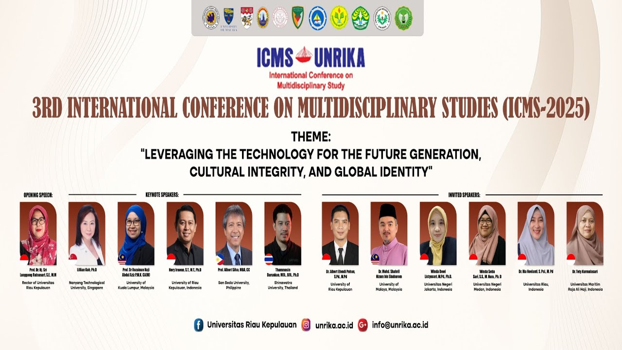 3rd INTERNATIONAL CONFERENCE ON MULTIDISCIPLINARY STUDY (ICMS) UNIVERSITY OF RIAU KEPULAUAN