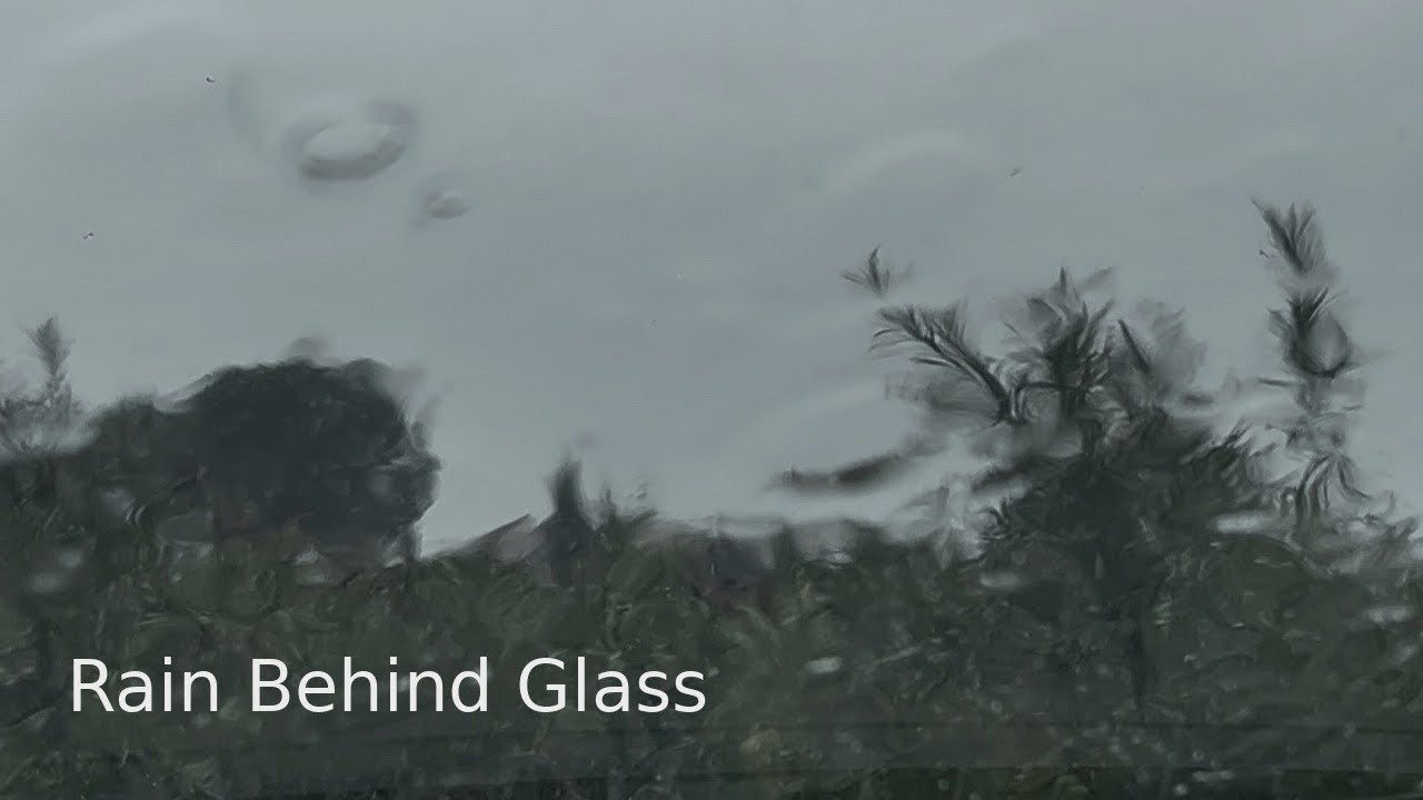 Rain Behind Glass | 2 Hours of Pure Nature Sounds (No Music)