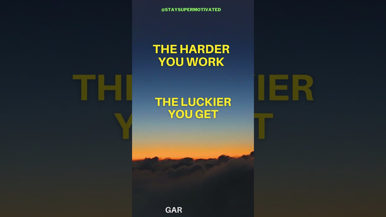 Achieving Luck through Hard Work: Gary Player Quote
