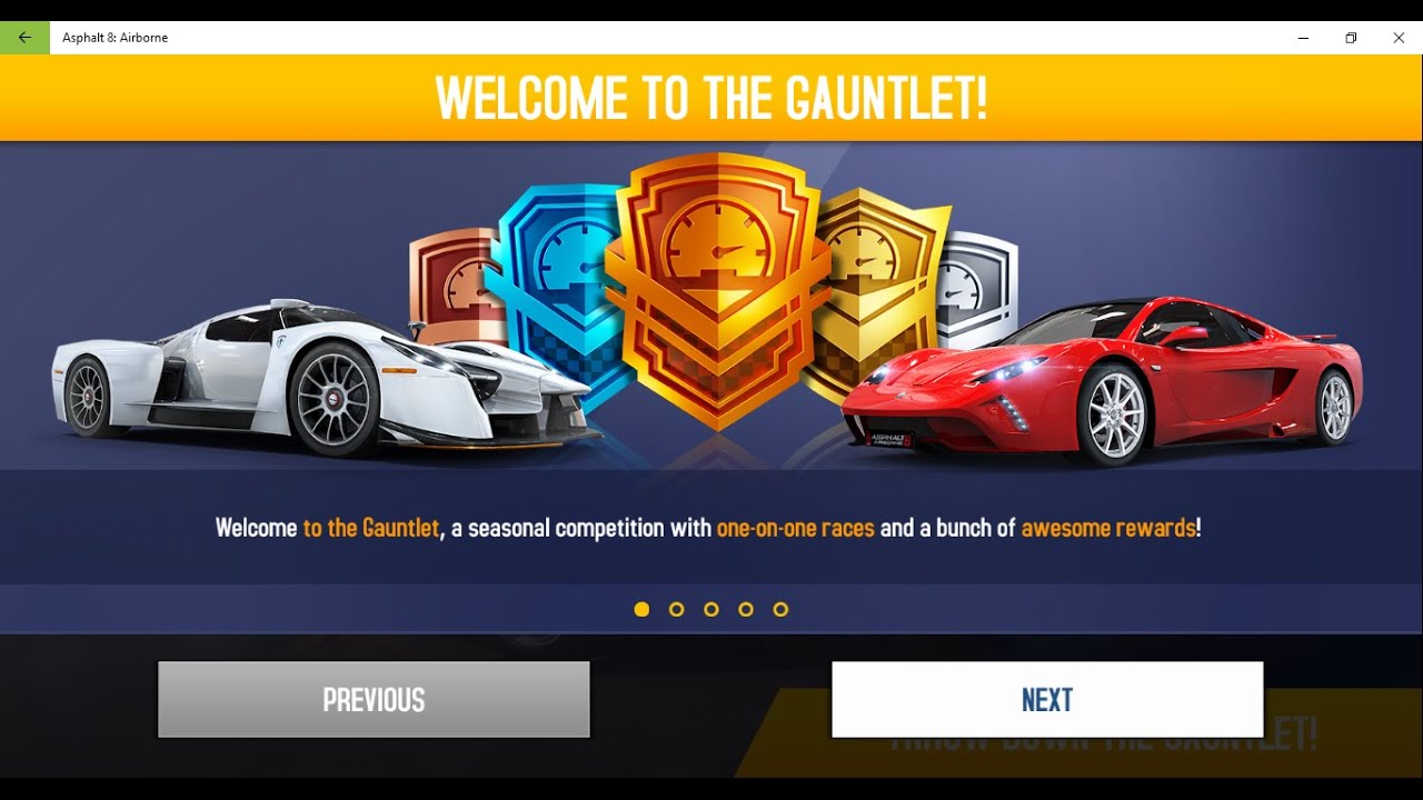 Asphalt 8: NEW GAUNTLET MODE BEGINS first races( 6 tickets)