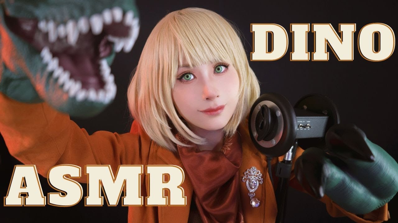 【ASMR】The dino have arrived🦖 Leon help Ashley❗️
