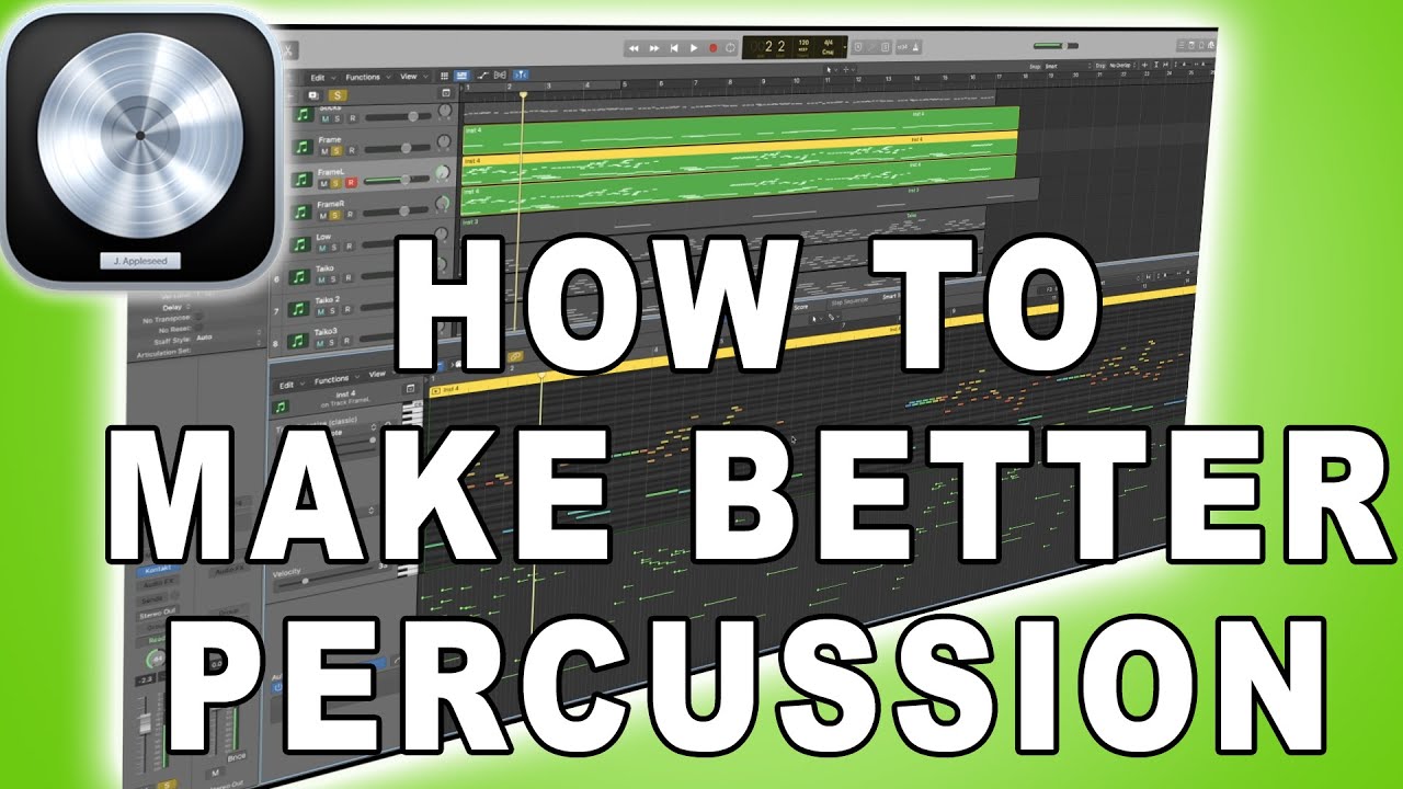 How To Create Realistic Percussion | Logic Pro X Tutorial | MIDI Download