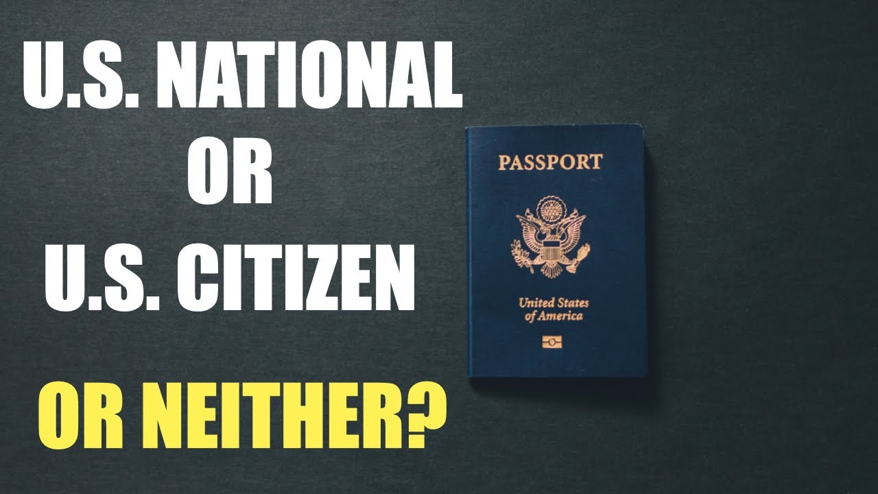 Best National Status? US NATIONAL or US CITIZEN? #passport #immigration #constitution #law