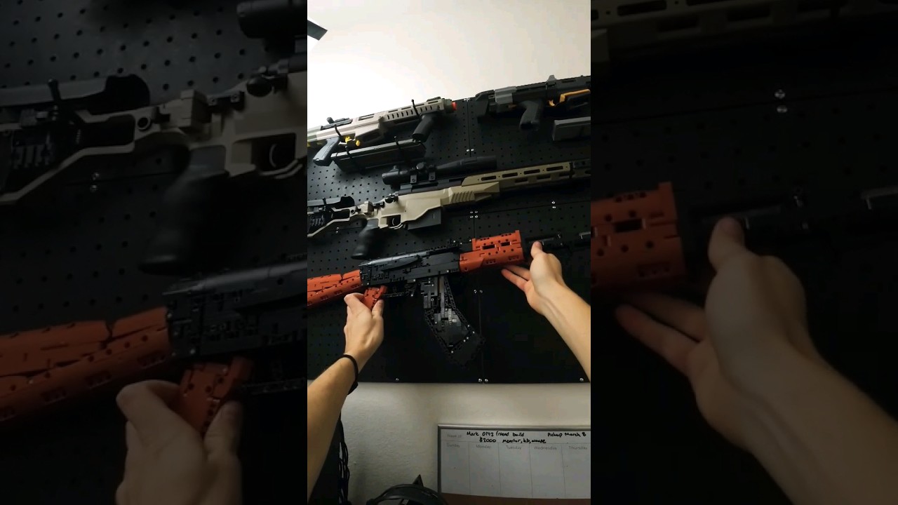 NON-LEGO AK-47.... Don't take this to show and tell 😳 #gaming #guns #lego #nerf #callofduty #airsoft