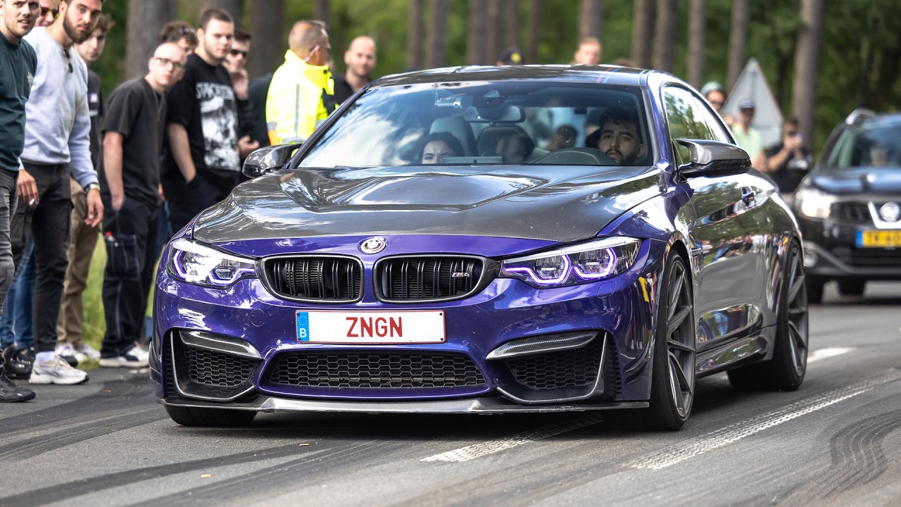 Modified BMW's Leaving Bimmerfest - Accelerations & Burnouts !