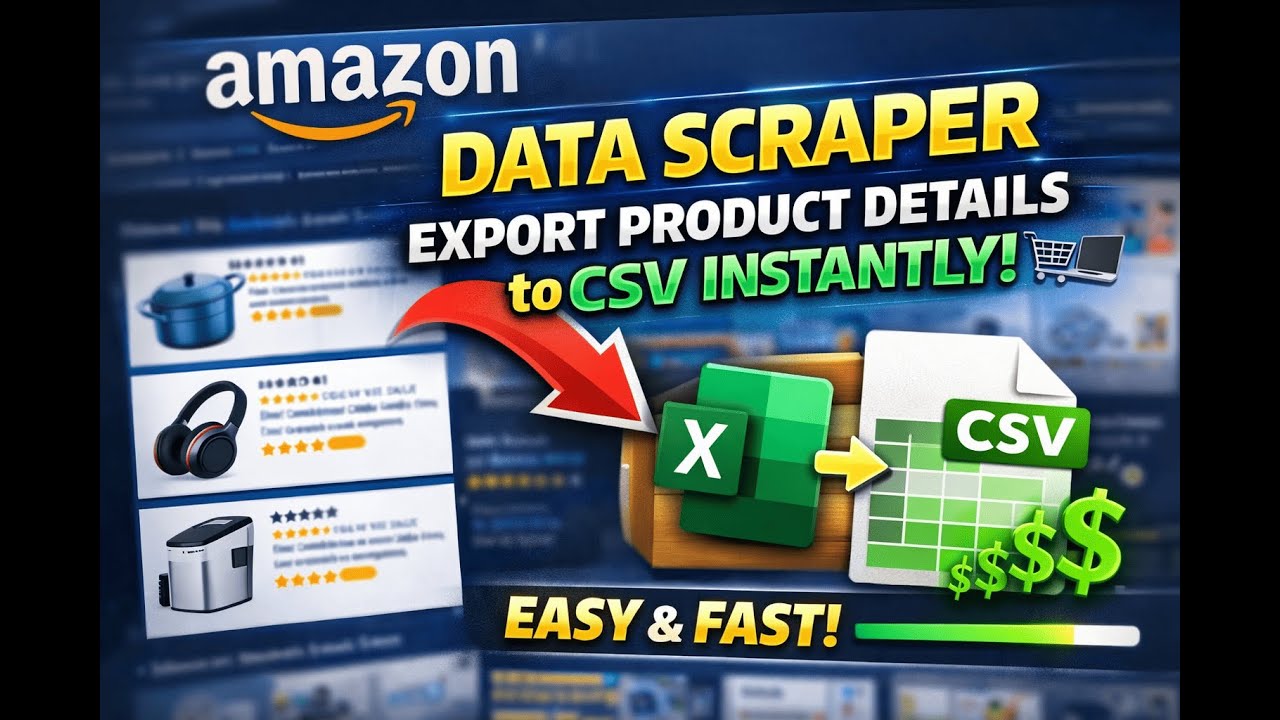 Amazon Data Scraper &ndash; Export Product Details to CSV Instantly! 🛒💻