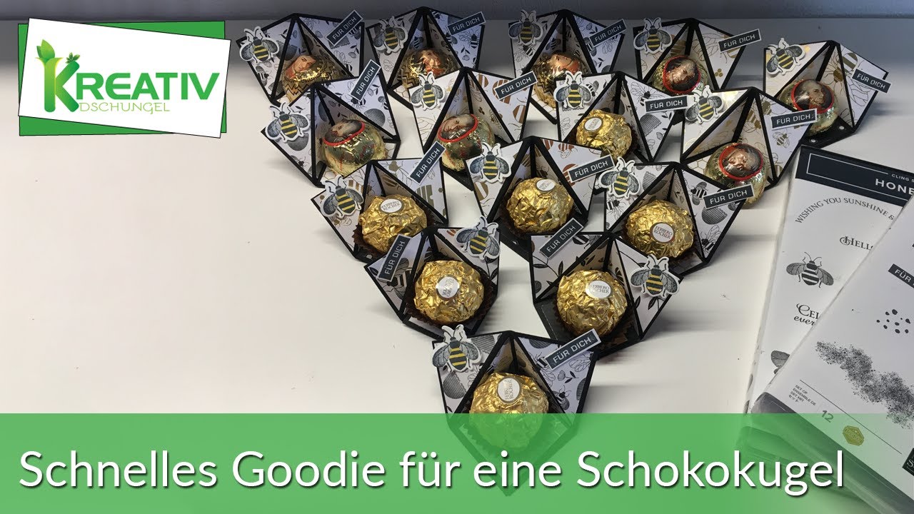 Schnelles Goodie für eine Schokokugel