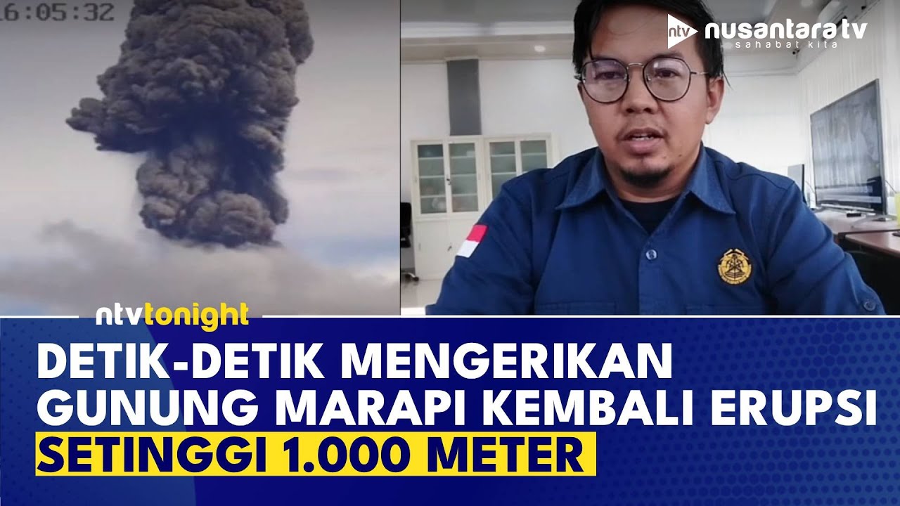 Gunung Marapi Sumbar Erupsi Lagi, Warga Dihimbau Pakai Masker Agar Terhindar dari ISPA | NTV TONIGHT