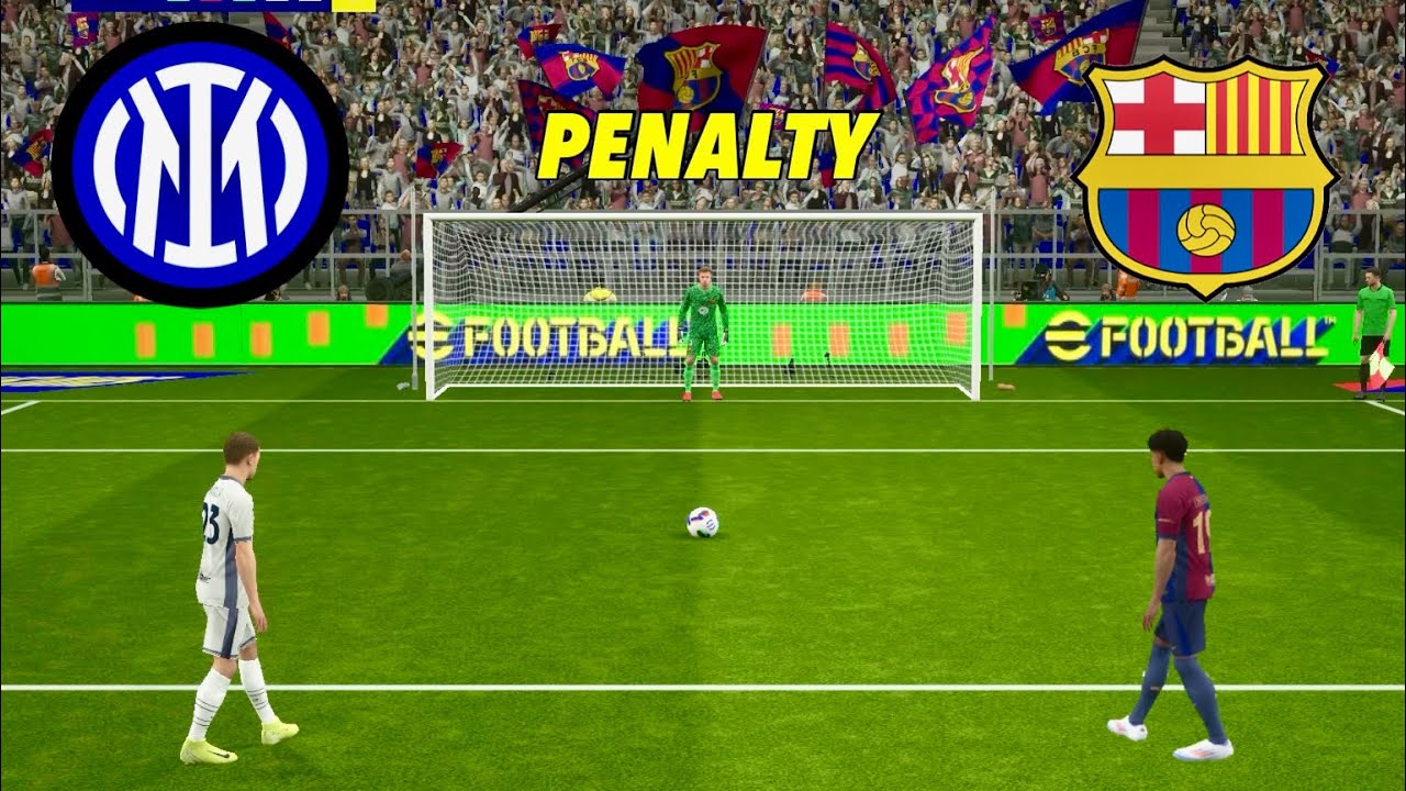 FC Barcelona vs Inter Milan Penalty Shootout |  Martinez vs Lamine | Highlights