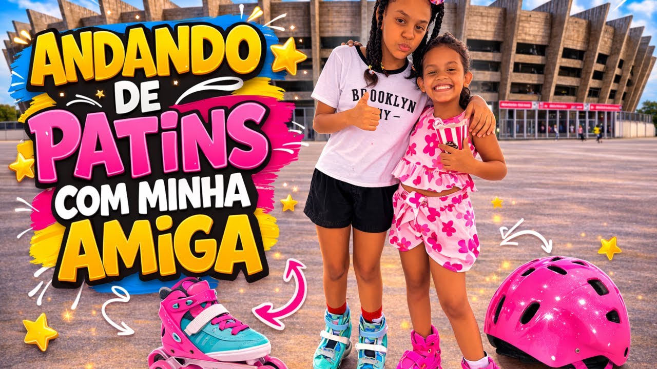 PASEI O DIA COM MINHA AMIGA ANDANDO DE PATINS*o que aconteceu 😱
