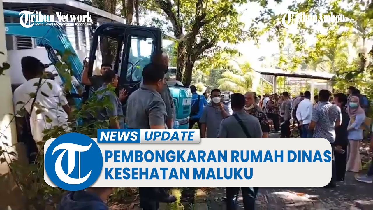 Suasana Jelang Eksekusi Rumah Dinas Kesehatan Maluku di Karang Panjang Ambon