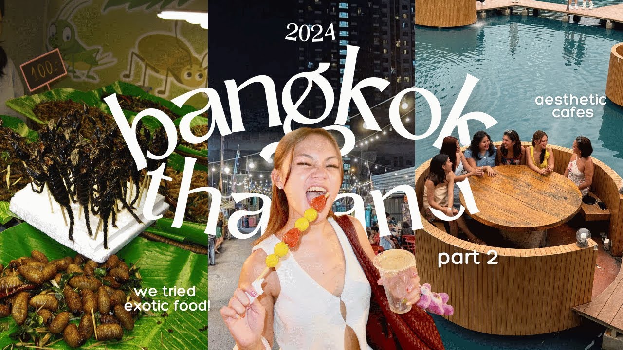 THAILAND TRIP 2024: exotic food, hidden cafes & floating markets 🕷️☕️🛶