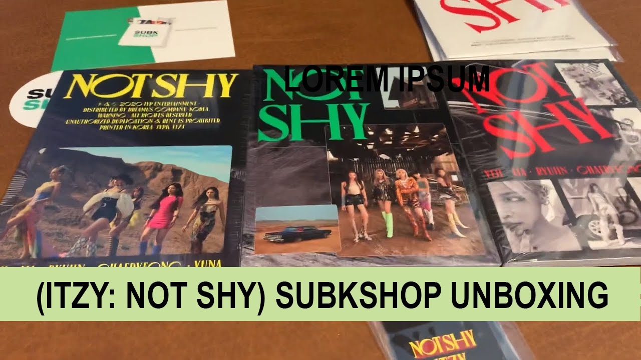 (Unboxing) ITZY : 