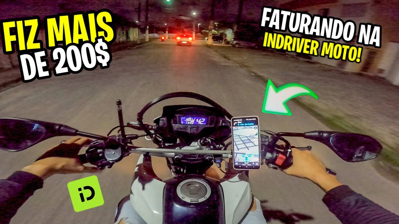 FATURANDO BEM NA INDRIVER MOTO! A UBER MOTO TA DE SACANAGEM COMIGO!