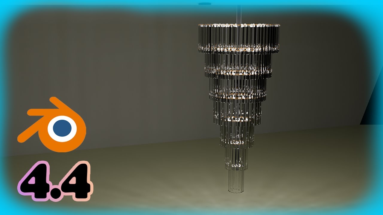 (#93) Blender Tutorial: How to make a Modern Chandelier. Cycles