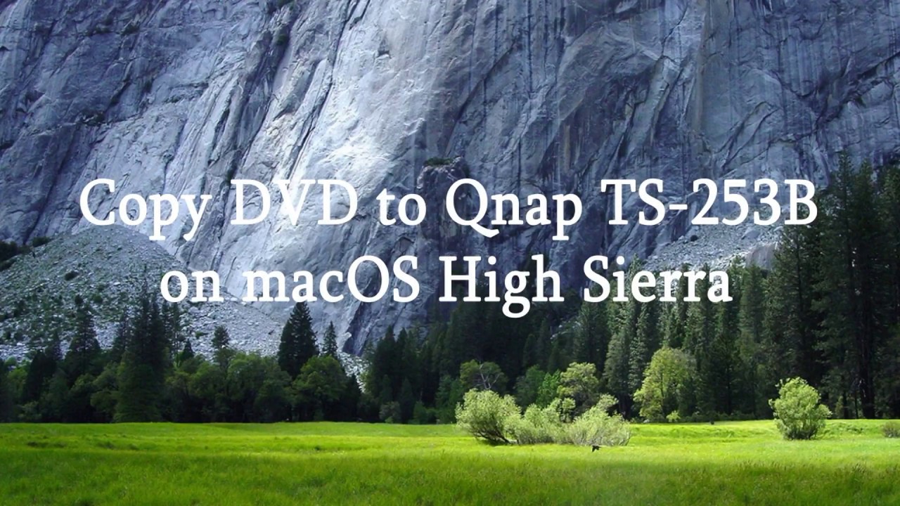Copy DVD to Qnap TS-253B on macOS High Sierra