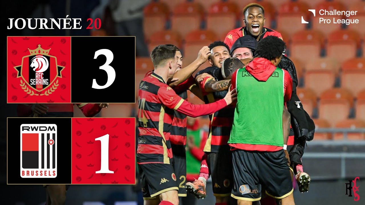 RÉSUMÉ : 🔴⚫ RFC Seraing vs RWDM ⚫🔴 | 3-1 | 16-01-2026