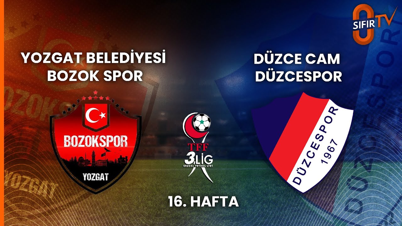 YOZGAT BELEDİYESİ BOZOK SPOR - D&Uuml;ZCE CAM D&Uuml;ZCESPOR