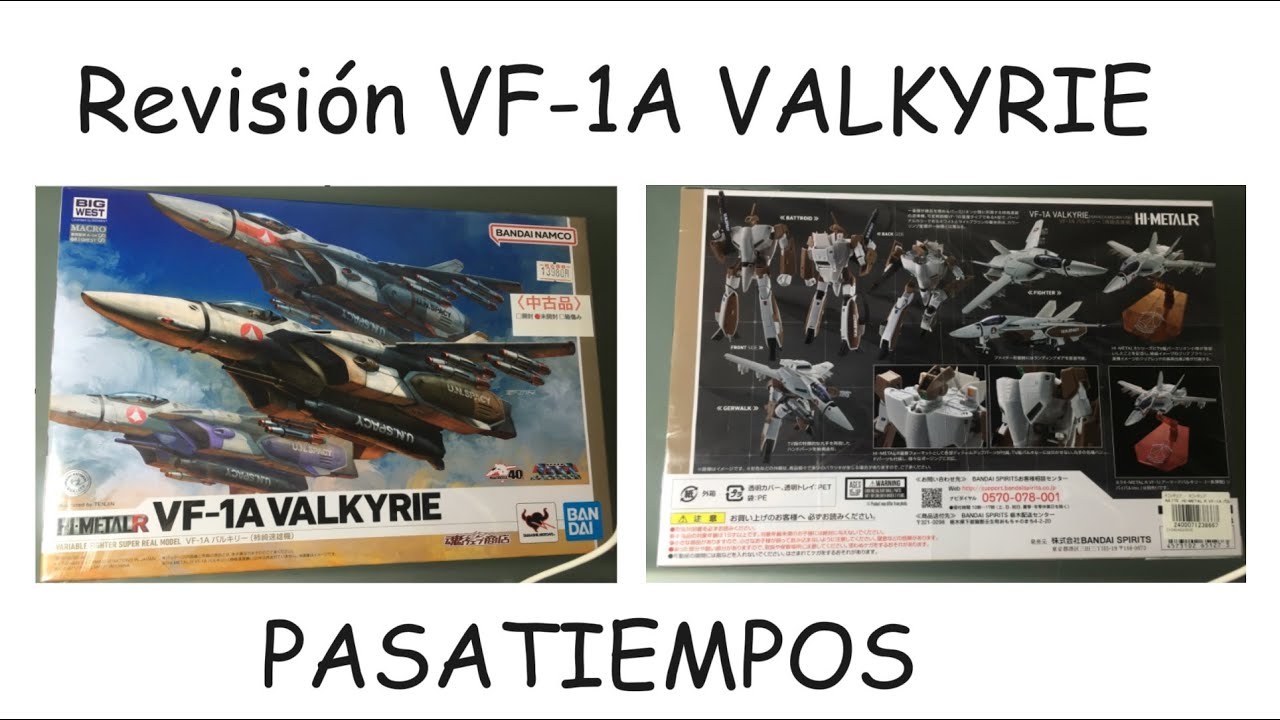 Macross Hi metal VF-1A Valkyrie unboxing. Macross figura VF-1A Valquiria revisi&oacute;n. Labotecnologia
