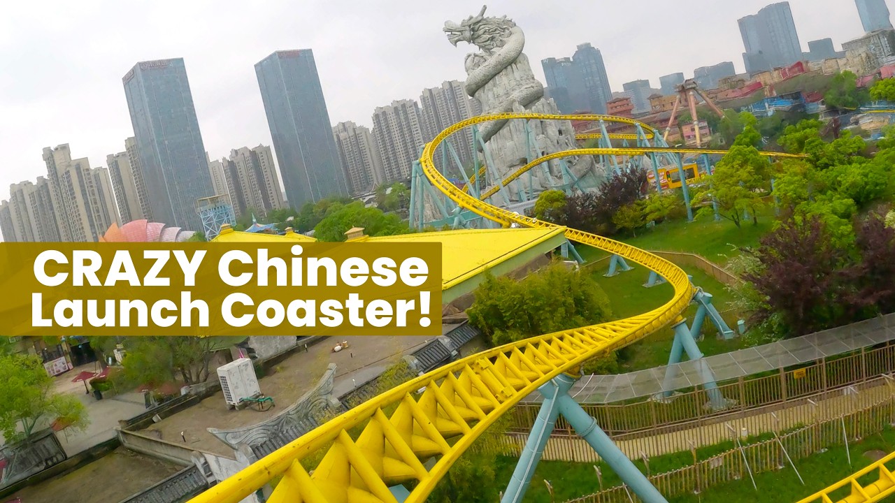 Soaring With Dragon Front Row POV | Amazing Intamin Multi-Launch Coaster at Hefei Sunac Land