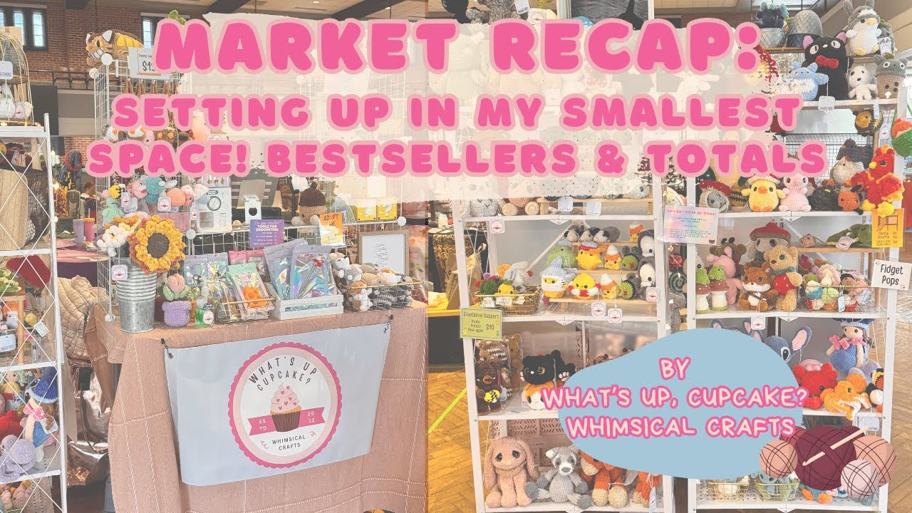 Cottagecore 🍄 Market Recap: So many plushie vendors! 🧸 How'd it go? 🫣 Setup & results.