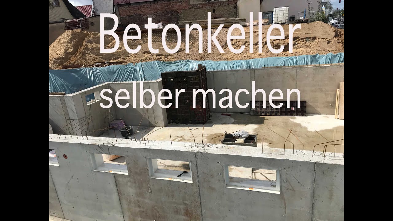Betonkeller selber machen
