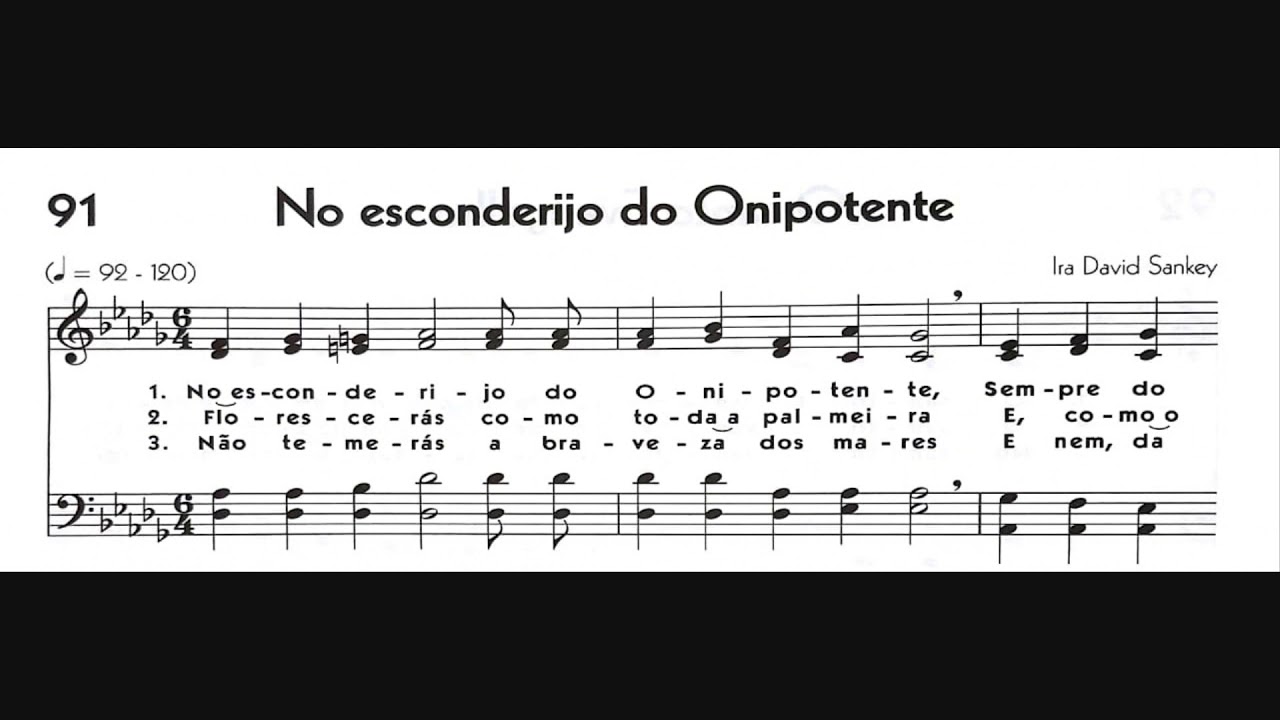 Hinário 5 CCB - Hino 091 - No esconderijo do Onipotente - Strings - Teclado Yamaha PSR S670
