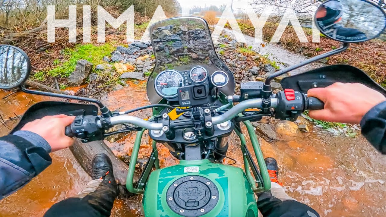 Обзор внедорожника Royal Enfield Himalayan: максимальная скорость — езда на заднем колесе — подъё...