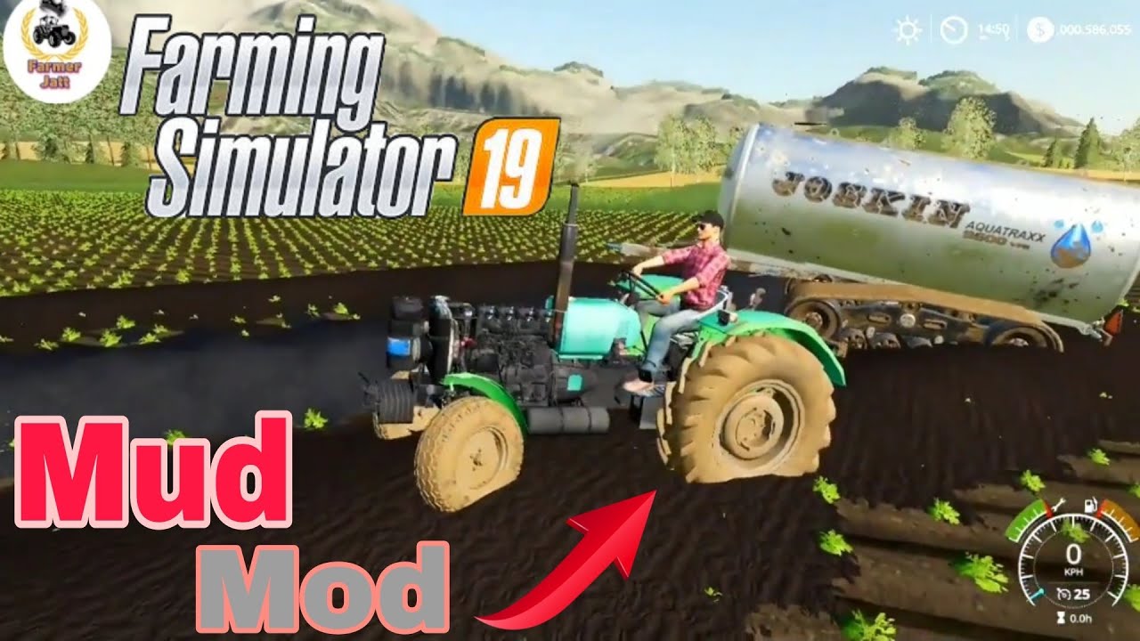 Fs 19 Mud Mod|| Add mud mod indian tractor