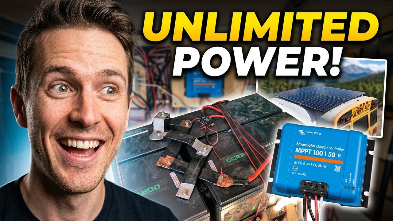 Off-Grid School Bus Tour | How I Power My Mobile Home
