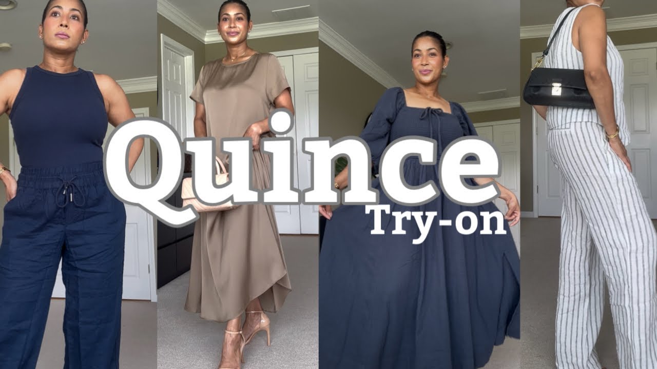 QUINCE SUMMER TRY ON - WORTH THE HYPE? (Fashion Over 40)