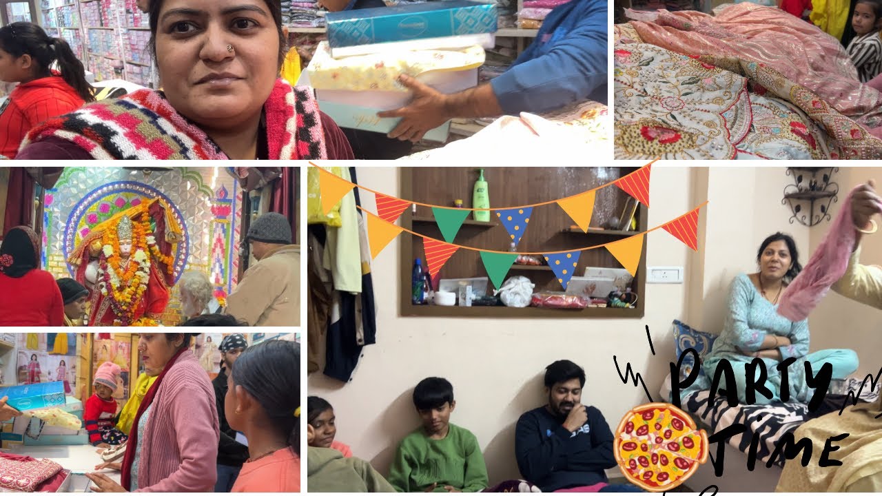 Aaj bacche chale shopping par 🛍️ | or kari pizza party 🍕🍕