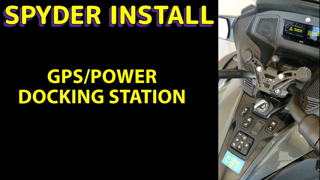 Installing GPS/Power Docking Station on Can Am Spyder RT Limited