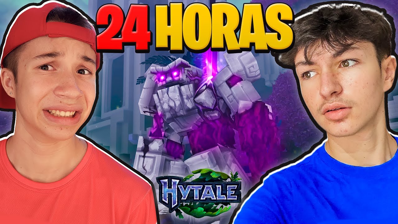 Passei 24 HORAS no novo MINECRAFT 2 ( Hytale )