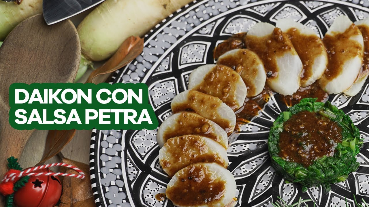 Daikon con salsa Petra